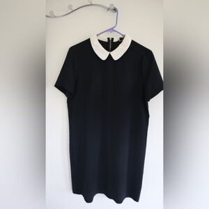 Armani Exchange Black Top with White Collar